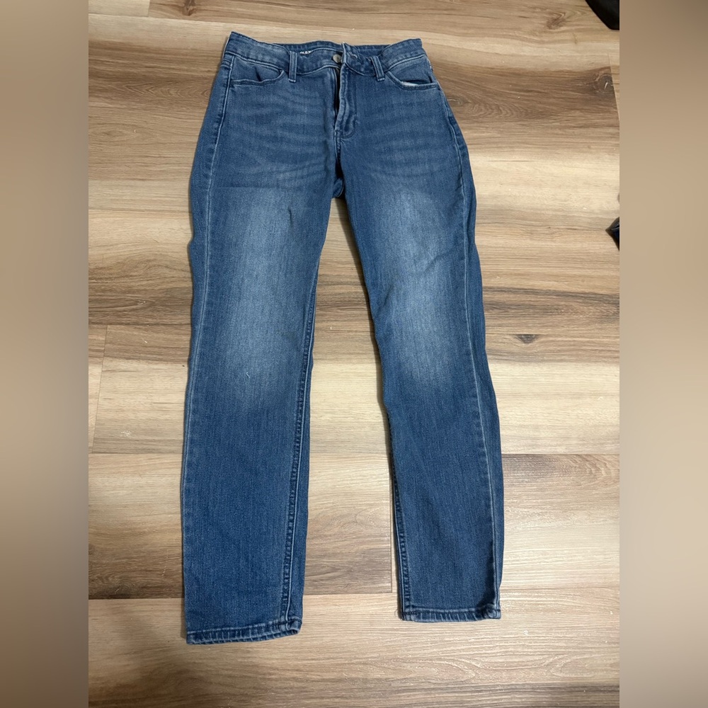 Old Navy High-Rise Wow Straight Jeans - Dark Blue